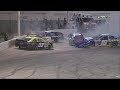 Nascar kn pro series west 2017 orange show speedway restart big crash  red flag