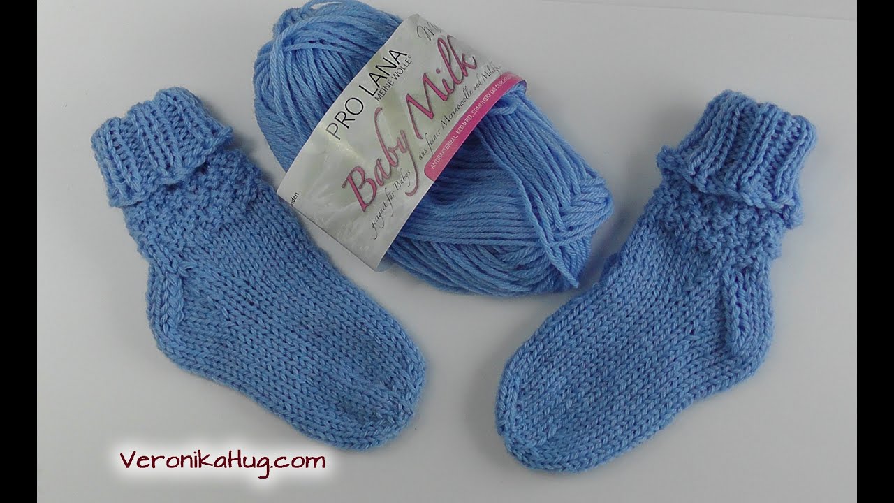 Stricken Socken Baby Grosse Babysockchen 21 Teil 1 Veronika Hug Youtube