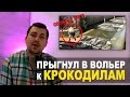 Россиянин прыгнул в вольер с крокодилами. Тайланд 2017