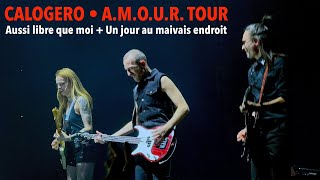 Video thumbnail of "CALOGERO - Aussi Libre Que Moi + Un Jour Au Mauvais Endroit - Paris La Défense Arena 09/03/2024"