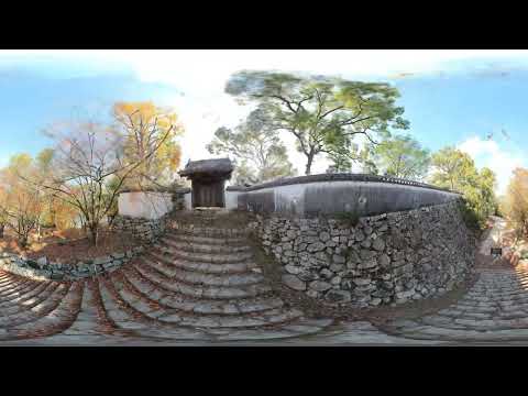 Remake the 360 instant-NeRF of the stairs of Okayama Castle taken with insta360RS 1inch.