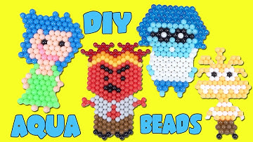 Inside Out 2 Movie DIY Aquabeads Craft Activity kit! Joy, Anxiety, Sadness, Anger