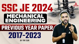 SSC JE Mechanical Previous Year Question Paper (2017-2023) | Mechanical Engineering | SSC JE 2024