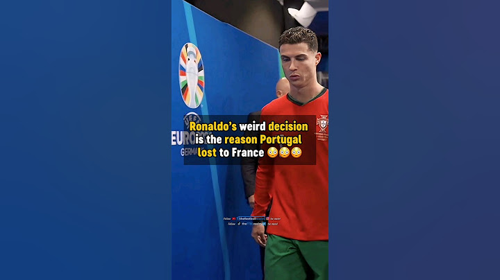 Weird Ronaldo decision made Portugal lose? 😳 #football