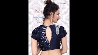 Girls New Modern Blouse &amp; Saree STONE BOARD Sunrise Fashion  Wholesale Price