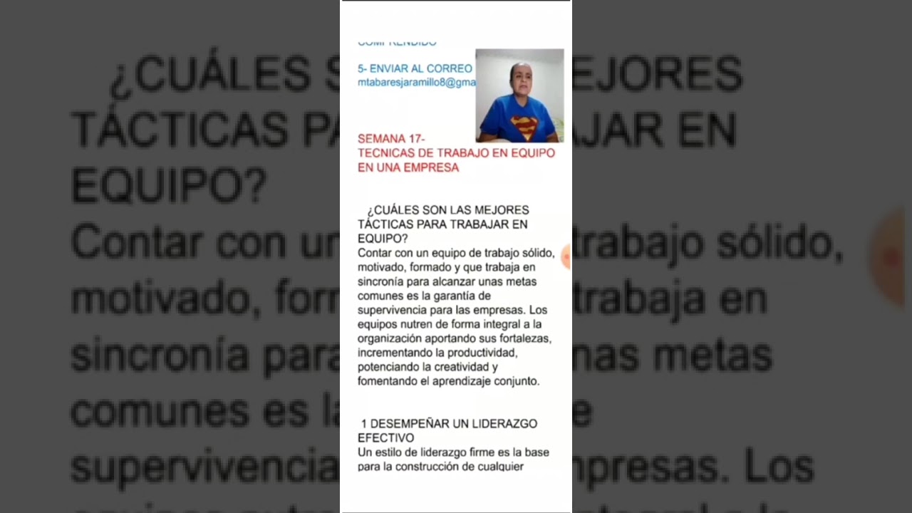 15/06/2020 EMPRENDIMIENTO-SEXTO-SEMANA 17-18 TÉCNICAS DE TRABAJAR EN EQUIPO