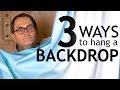 TSL 3 Ways to Hang a Backdrop DIY Tutorial