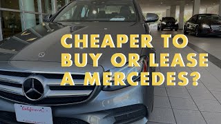 Leasehackr Stories: Was It Cheaper to Buy or Lease a Mercedes E-Class?