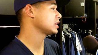Tampa Bay Rays Pitcher James Shields Interviews Teammate Chris Archer