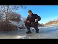 Рыбалка на реке в конце марта. последний лед , ловля разной рыбы.
