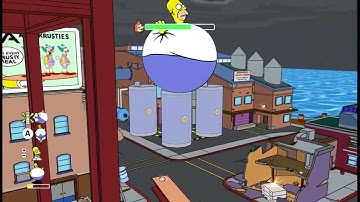 The Simpsons Game (Old-Gen) - Shadow of the Colossal Donut
