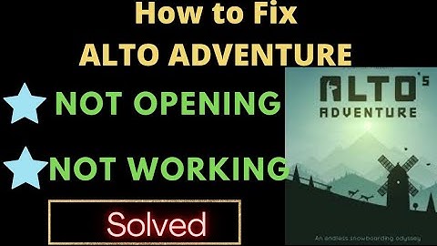 How to Fix Alto