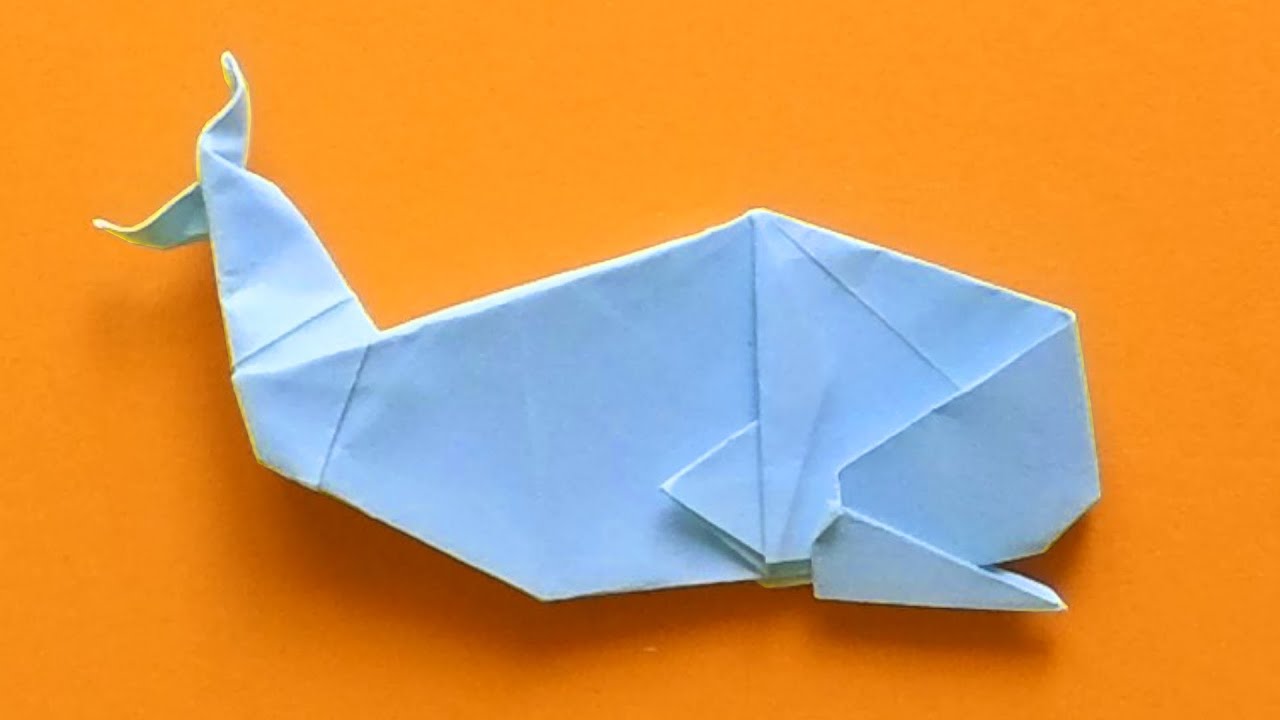 Comment faire une BALEINE en ORIGAMI - YouTube