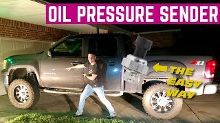 REPLACING The Oil Pressure SENDER On My Neighbor's 2010 GMC Sierra