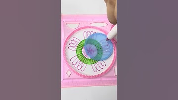 ASMR Spirograph Drawing Sounds | Satisfying Spiral Art for Calm! #art #shorts #spirograph #trending