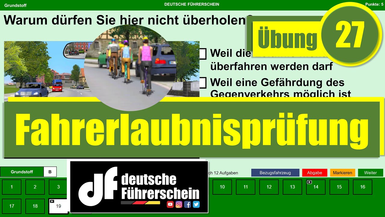 Wie Viele Fragen Sind In Der Theorieprüfung 2024 Theorieprüfung Führerschein Deutschland 30 Fragen Klasse B - YouTube