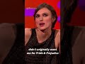 "Oh no you're fine." 😂 | The Graham Norton Show | #keiraknightly #prideandprejudice #joewright