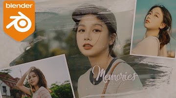 AE「blender 3」Modern Opener Slideshow in blender Eevee