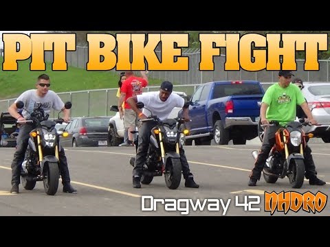Evil Honda CR450 Grom in the pits, Dragway 42 Ohio 2018