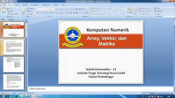 Tugas Tutorial Array, Matriks, Vector dan Menggambar Grafik