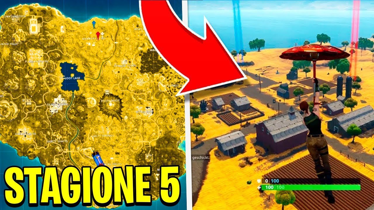 gioco nella nuova mappa deserto della stagione 5 su fortnite - nuova mappa di fortnite season 9