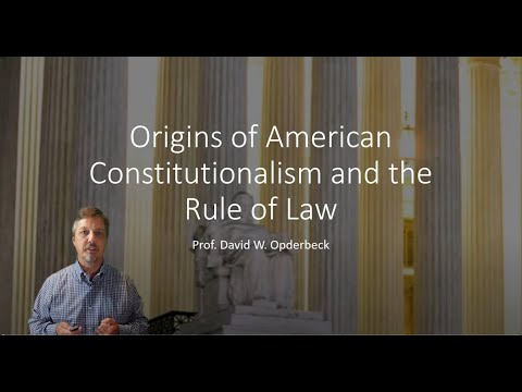 Origins of Constitutionalism
