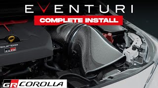 How to install Eventuri Carbon Intake GR Corolla | Plus Matching Radiator Cover.