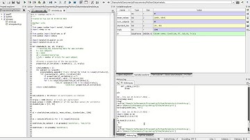Spyder IDE - running script, object inspector, and variable explorer