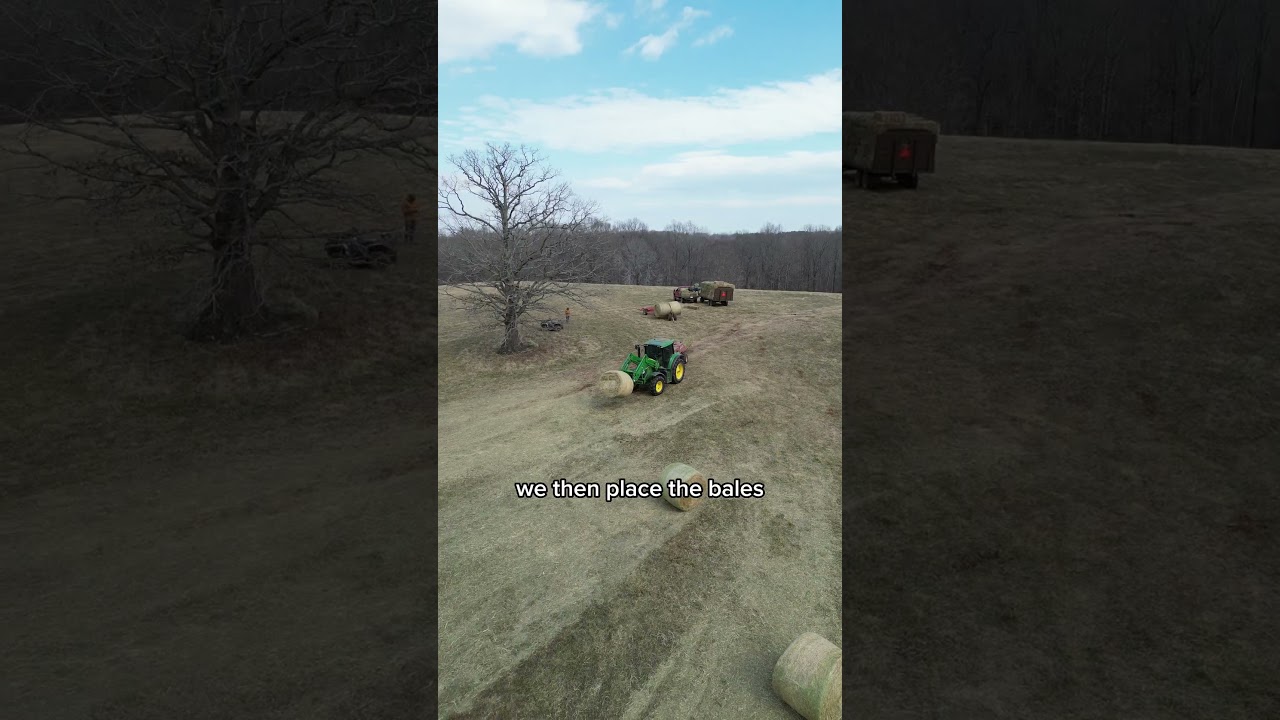 Перепрессовка сена 