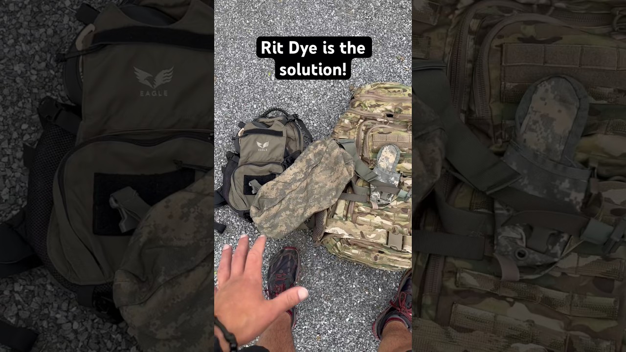 Окрашивание экипировки ACU/UCP в цвет «Рейнджер Грин» методом Rit Dyeing #тактическоеснаряжение #...