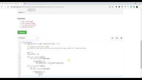 Leetcode 1582. Special Positions in a Binary Matrix