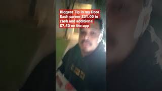 Celebrity LARGEST TIP EVER IN MY DOOR DASH 🏃🏽 CAREER Wealth