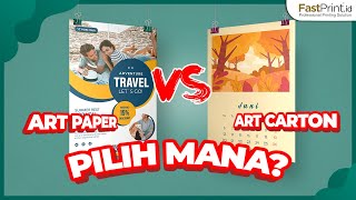 Kertas Art Paper VS Kertas Art Carton | Review Perbedaan Jenis Kertas Printer