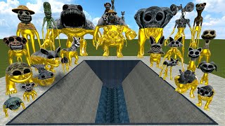 Destroy New GOLDEN Zoonomaly Monsters Family in GIANT SHREDDER in Garry's Mod