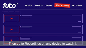 Using your cloud DVR on fuboTV