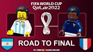 Road To World Cup Final 2022: Argentina vs France | Qatar 2022 in Lego Football