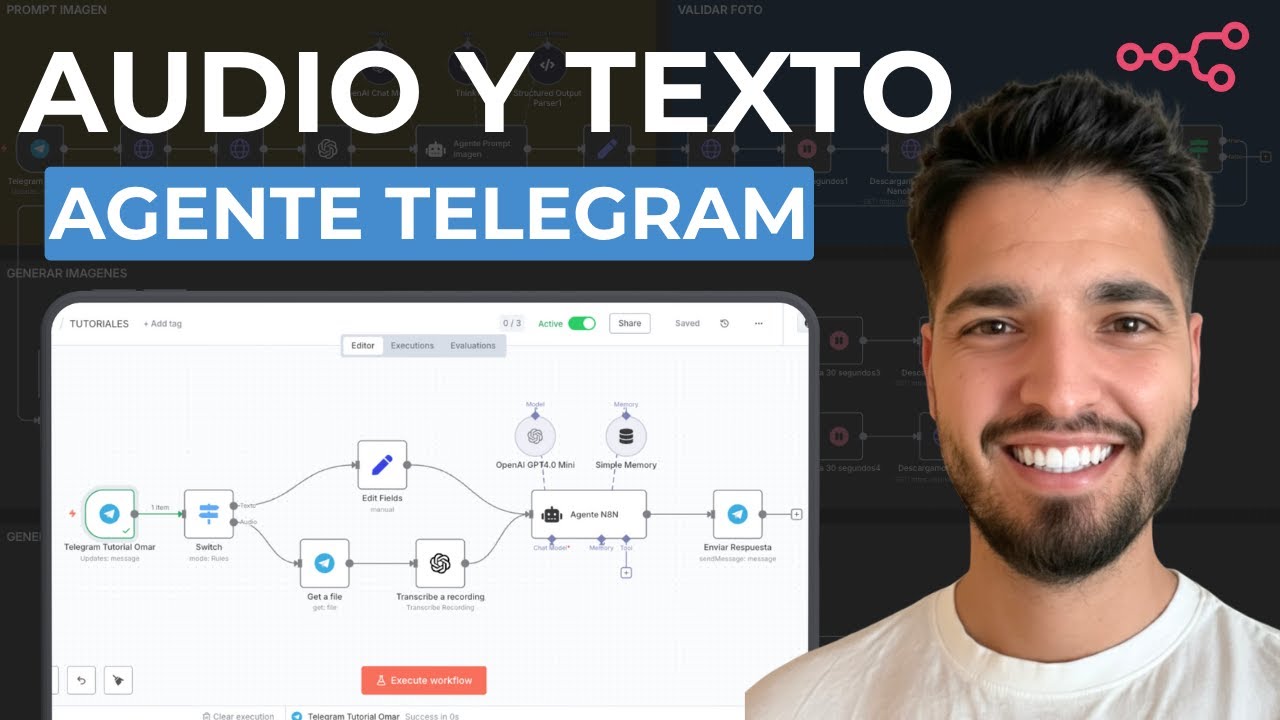 Cómo Crear un Agente de Telegram que Entiende Audios y Textos - YouTube