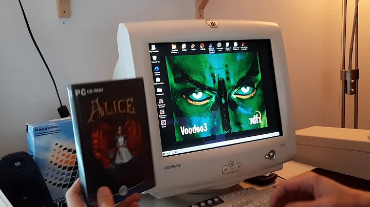 Old Compaq Presario 5000 series turned into 3dfx Voodoo 3 win 98SE retro gaming PC