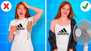 New Clothes Hacks 👗 Easy Fashion Tricks & Fix Ideas by 123 GO!