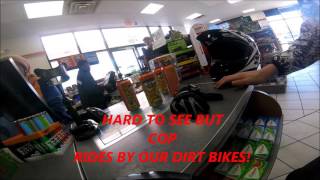 dirt bike runs from cops