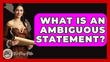 What Is An Ambiguous Statement? - The Prose Path