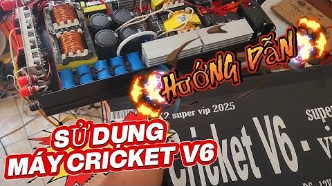 CRICKET  V6 SUPER VIP . khỏe . Thả cáp tốt. Hơi tốn điện