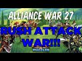 Rainbow Teams and Rush Attack War! | Empires & Puzzles Alliance War 27