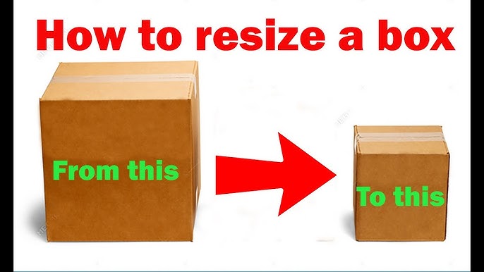 How to use a Box Resizer Reducer Tutorial for shipping stuff for    &  