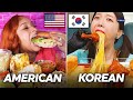 AMERICAN vs KOREAN MUKBANGERS!