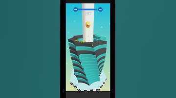 Stack Ball Level 156 Complete In 19 Second #stackball #shorts