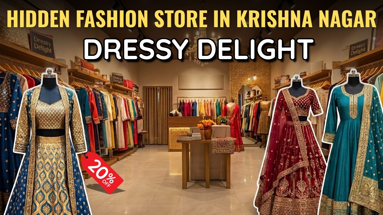 Hidden Fashion Store in Krishna Nagar 😍 Lehengas & Indo-Western + 20% OFF