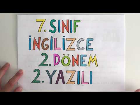 7. Sınıf İNGİLİZCE