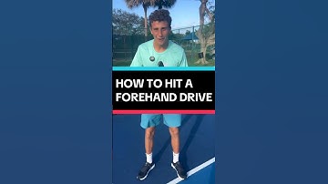 How to hit a forehand drive in 60 seconds! #pickleball #pickleballtips #shorts