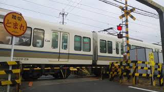 踏切　カンカン　Railroad crossing sound　JR奈良線　山城多賀　 221系　2021/1/7